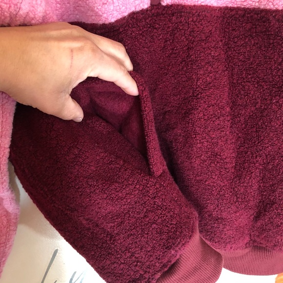 Outdoor voices Megafleece Hoodie Pink Small - Picture 7 of 9